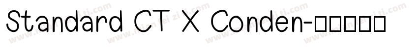Standard CT X Conden字体转换